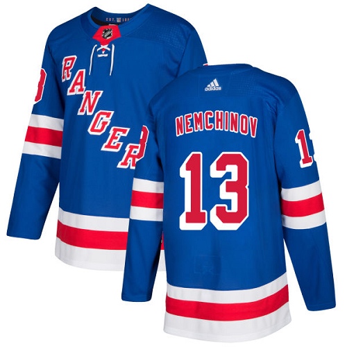 Adidas Men New York Rangers #13 Sergei Nemchinov Royal Blue Home Authentic Stitched NHL Jersey->new york rangers->NHL Jersey